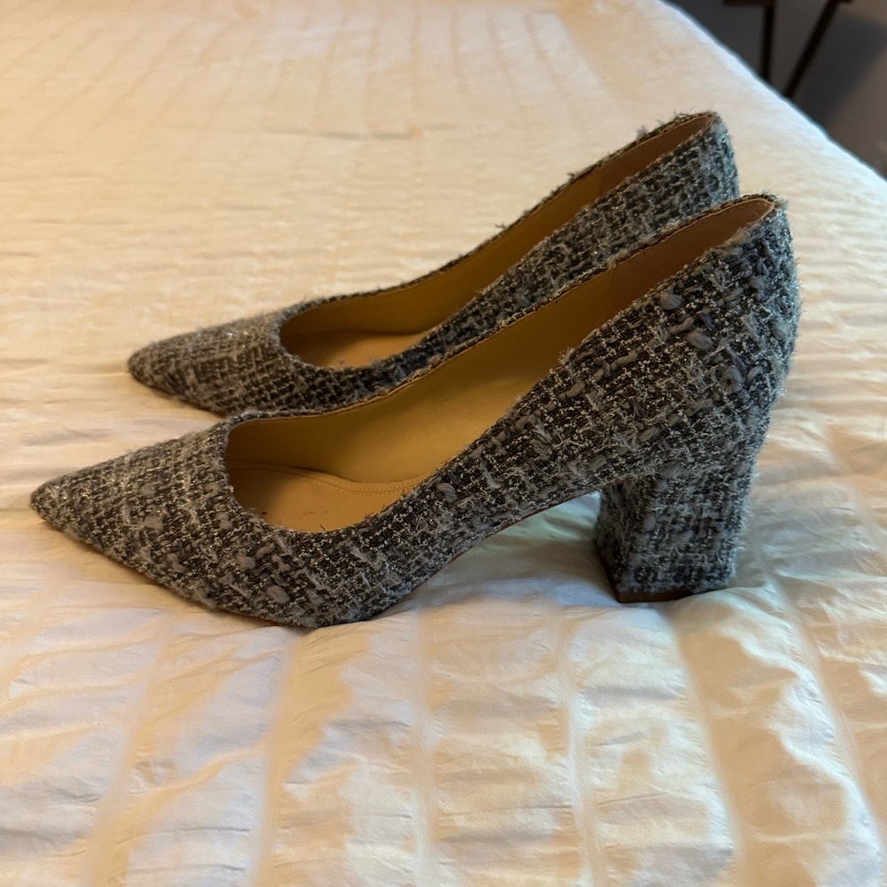 Marc Fisher Gray Tweed Women's Heels